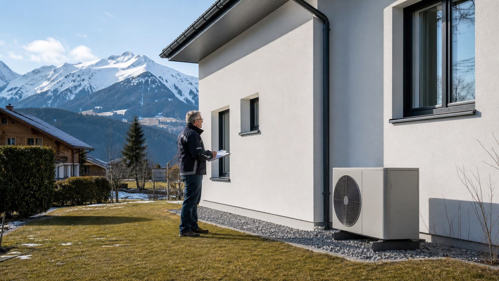 Isolation avant PAC Suisse : ordre de travaux