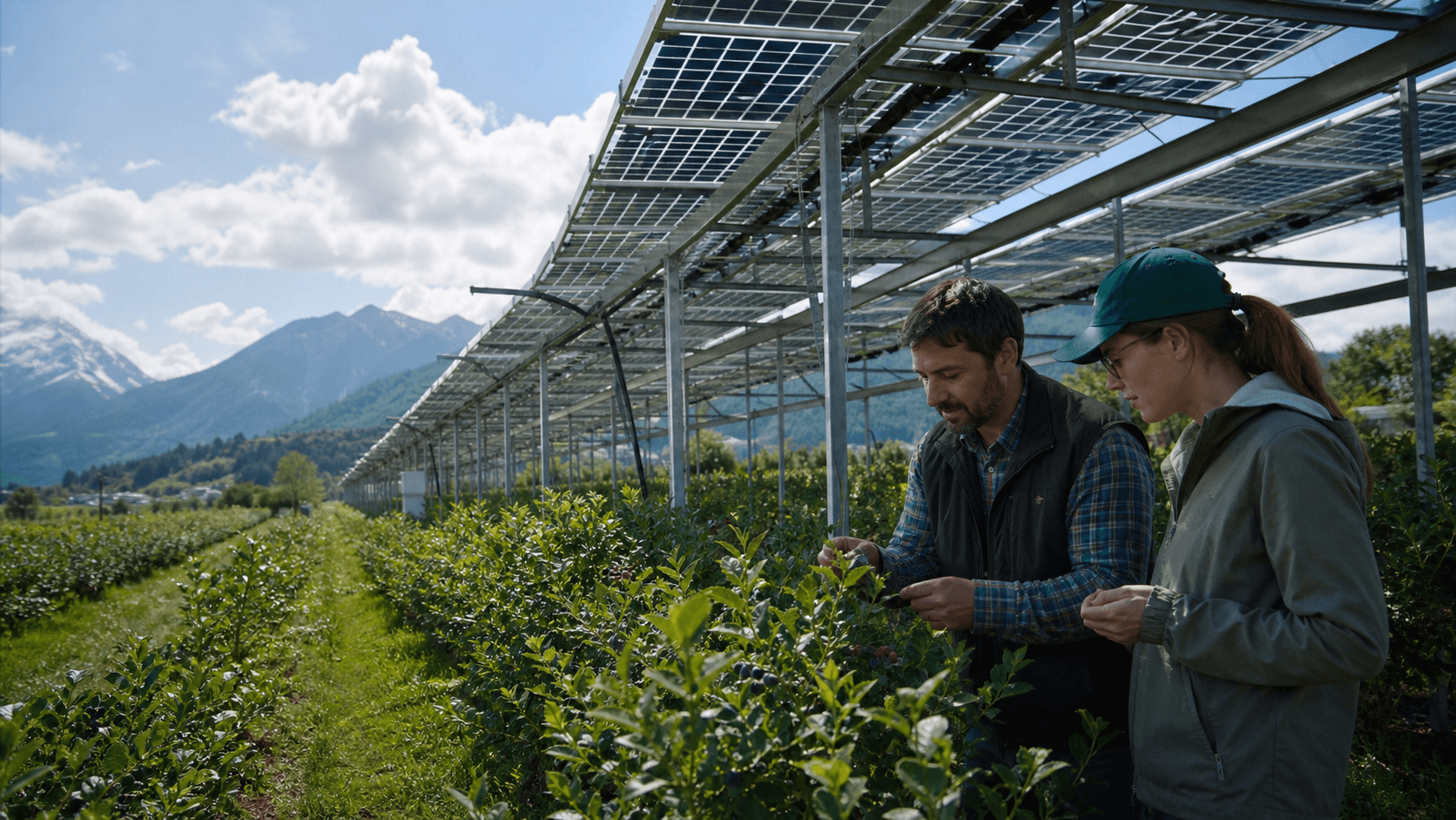 Agrivoltaïsme Suisse : projet agricole
