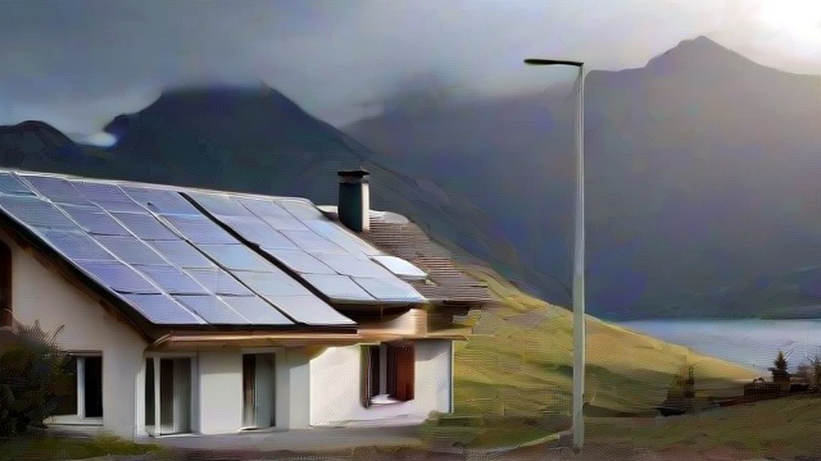 Photovoltaïque Valais : maison alpine