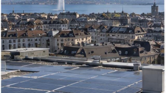Photovoltaïque Genève : toiture plate
