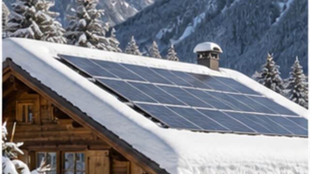 Photovoltaïque Valais : maison alpine