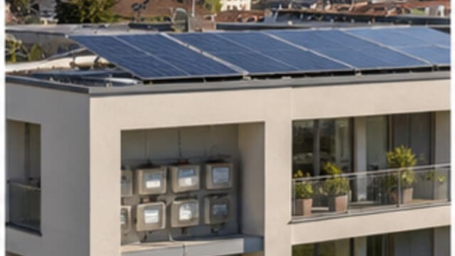 RCP photovoltaïque : immeuble en Romandie
