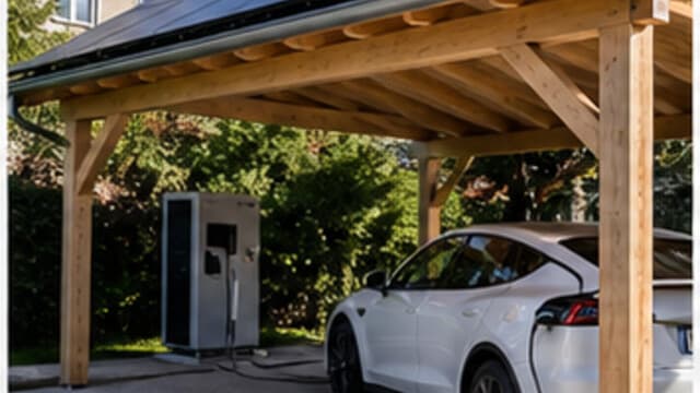 Batterie et voiture électrique : maison solaire