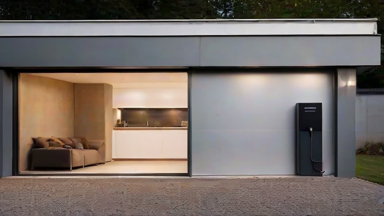 Borne, batterie solaire et coupure Suisse