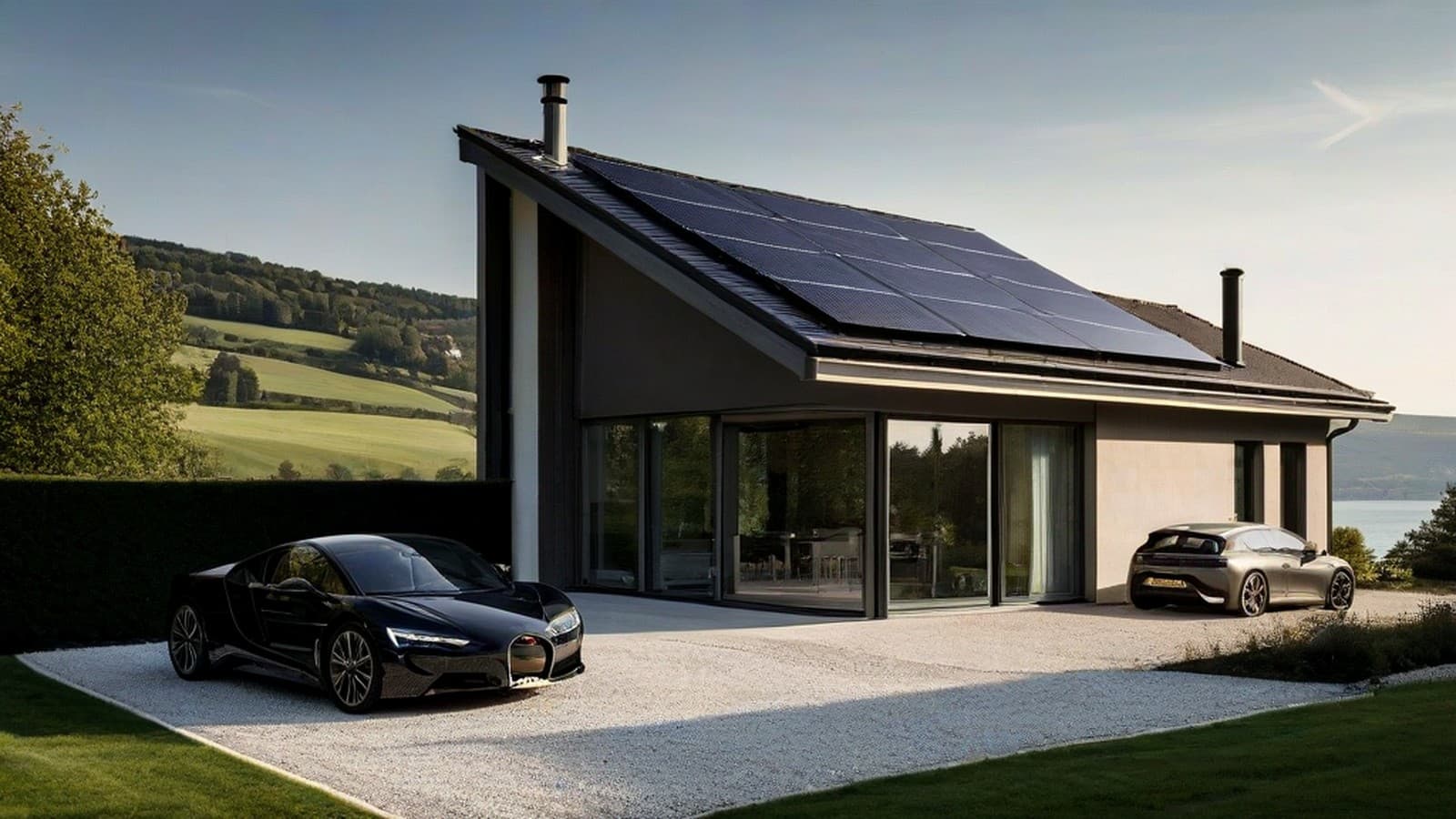 Recharge solaire Tesla Suisse : borne et surplus