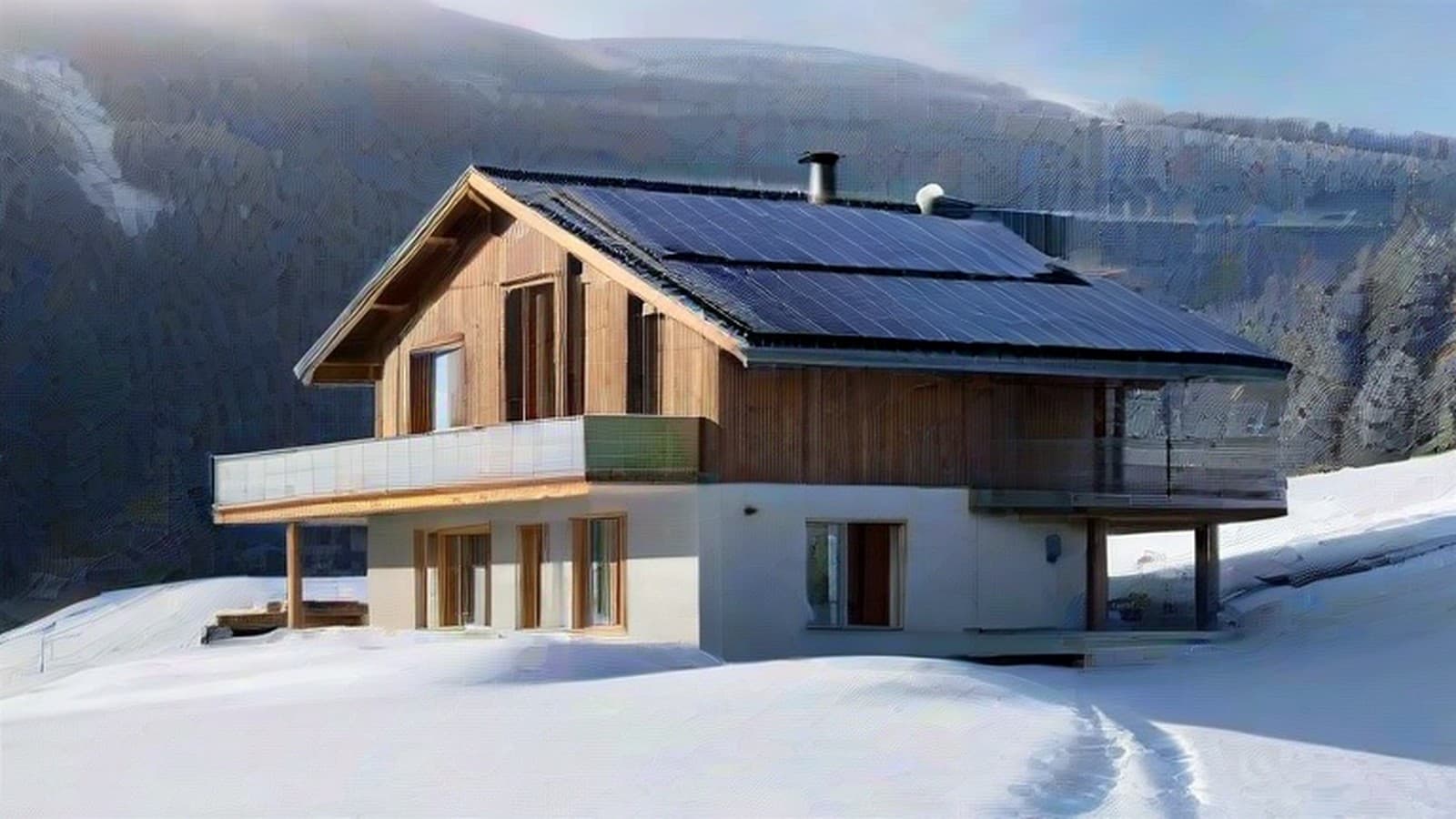 Panneaux solaires alpins: produire mieux en hiver