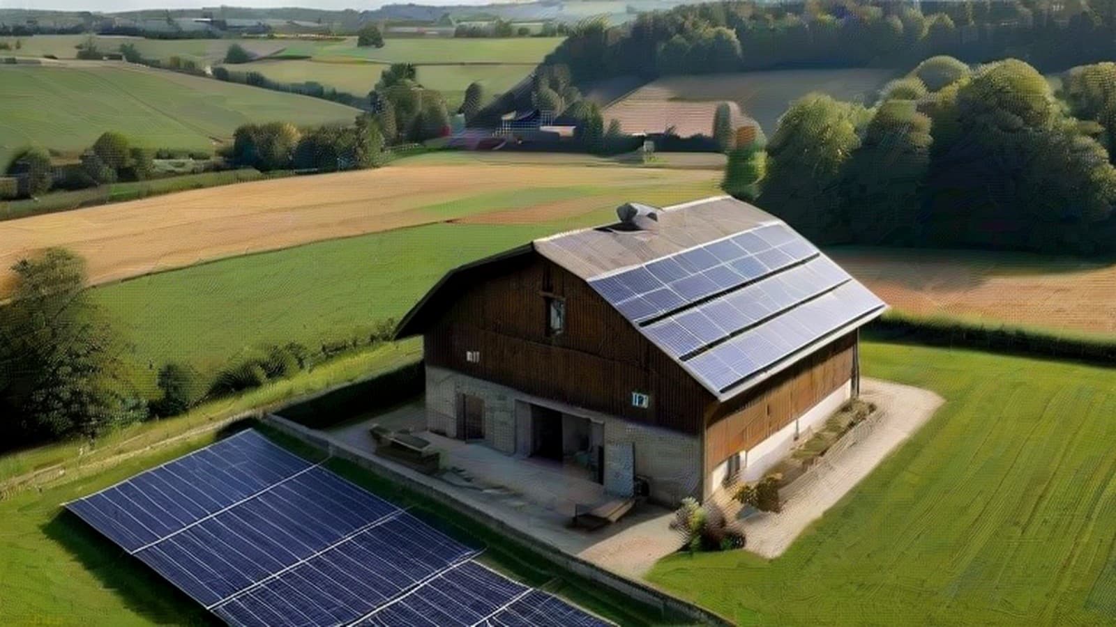 Solaire agricole sur toiture de grange
