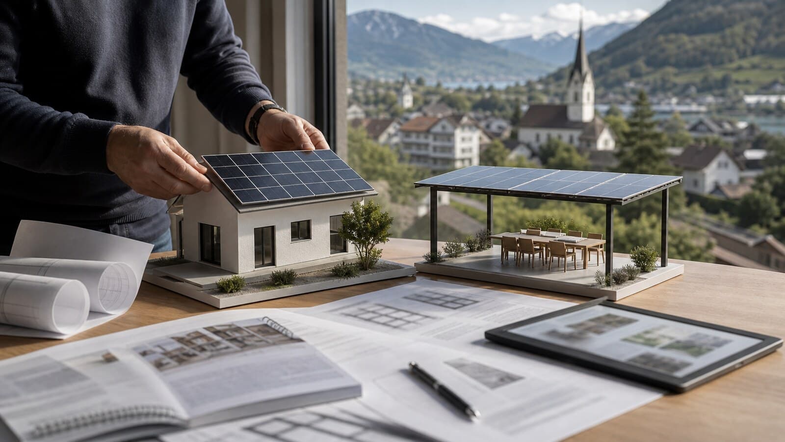 Pergola photovoltaique vs panneau sur toit en Suisse 2026 : comparatif complet