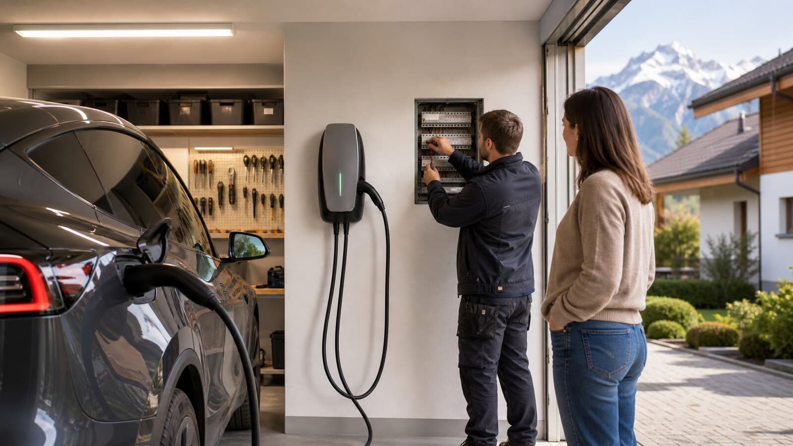 Installer une Borne de Recharge Tesla a Domicile en Suisse : Guide Complet 2025