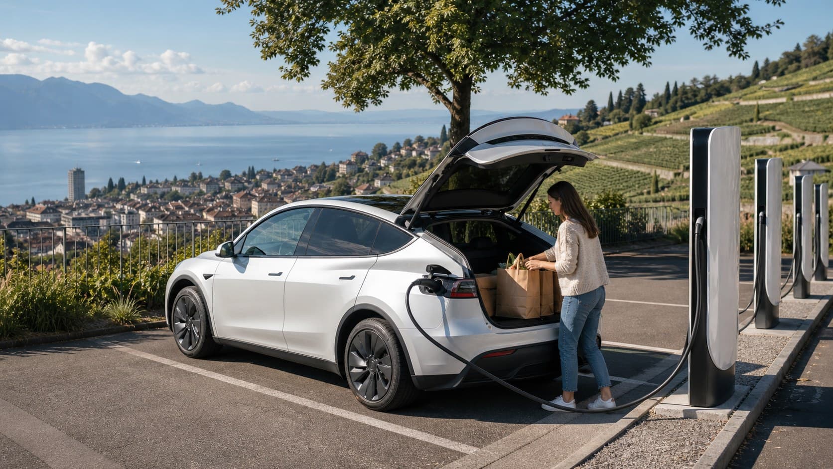 Tesla à Lausanne : Superchargeurs, recharge et guide propriétaire 2026