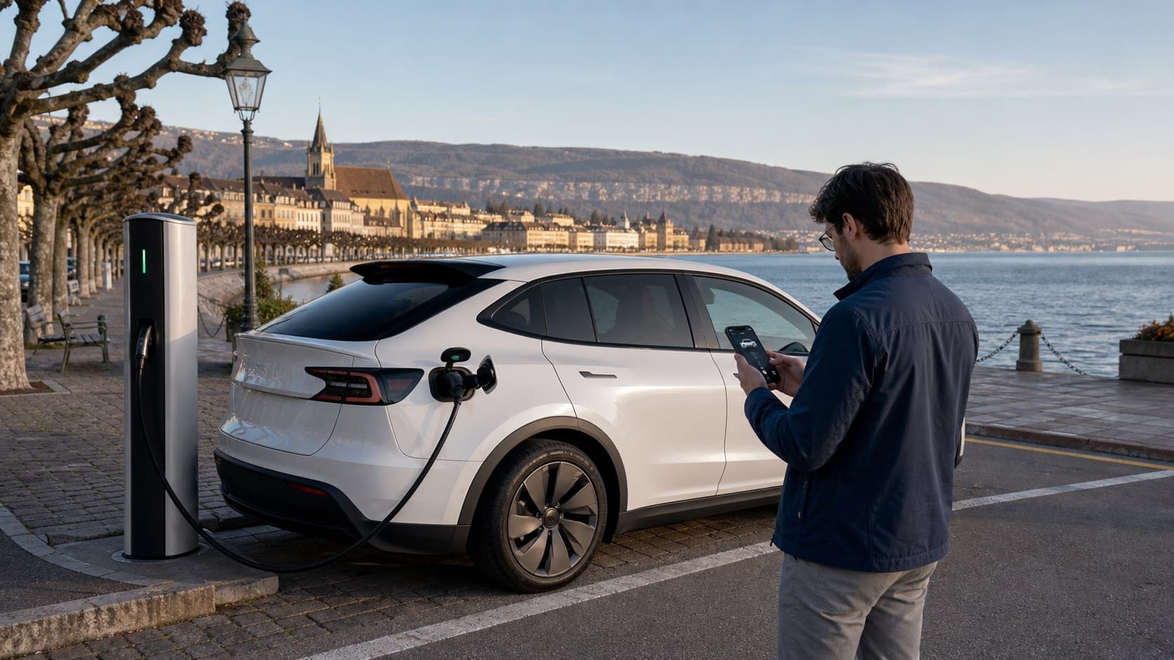 Tesla à Neuchâtel : recharge, autonomie et guide local 2026