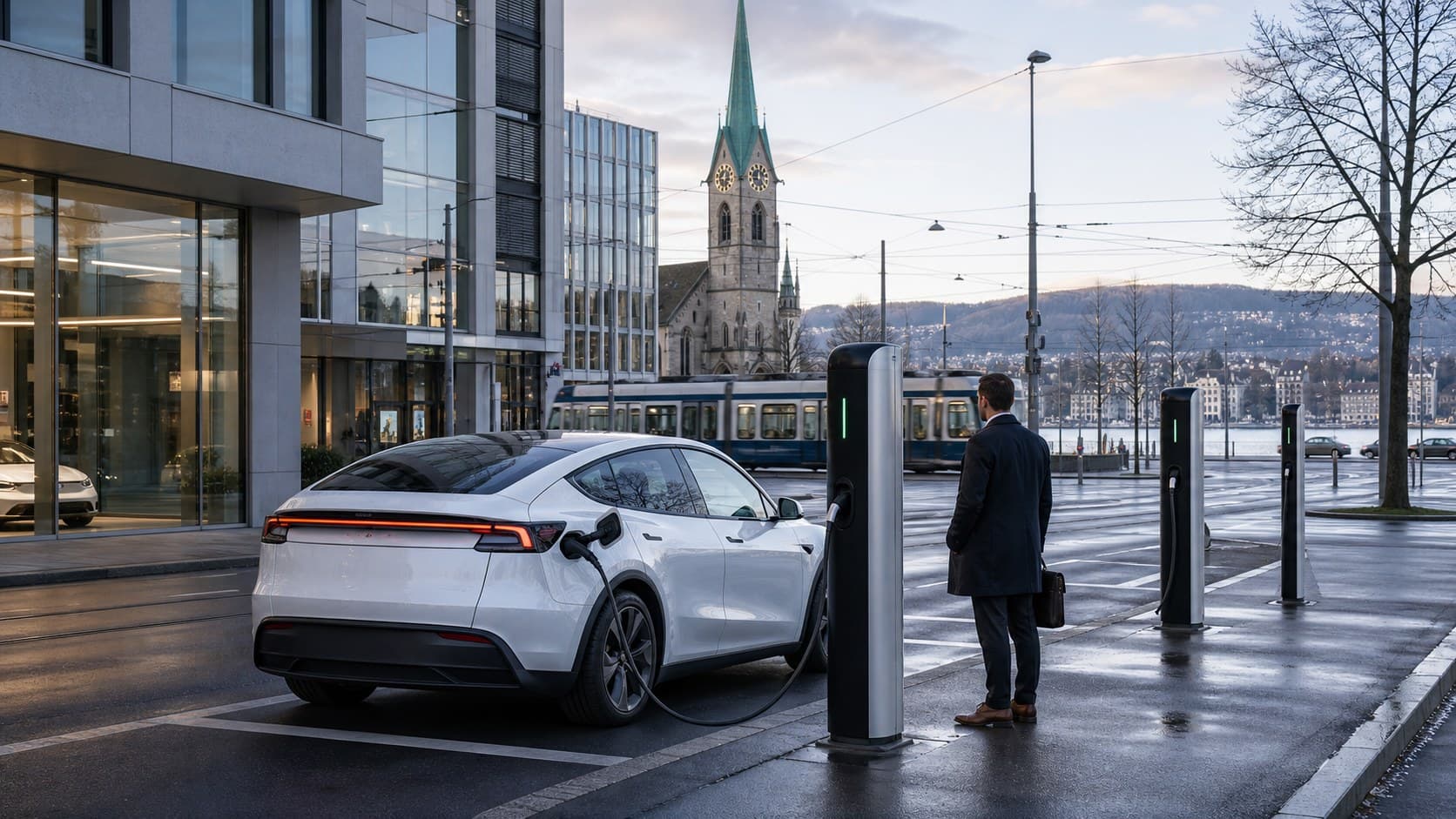 Tesla à Zurich : le guide complet 2026 — Concessionnaire, Superchargeurs et mobilité électrique