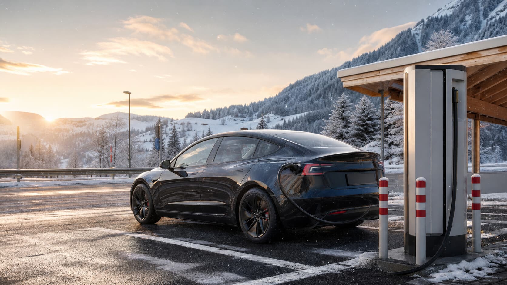 Tesla en hiver Suisse : 7 contrôles recharge