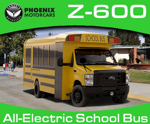 Véhicules électriques chargés |  Phoenix Motorcars remporte un contrat californien pour des autobus scolaires électriques de type A
