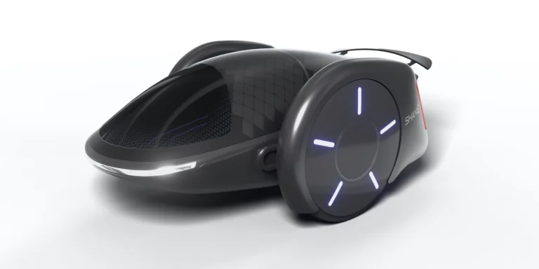 Le concept EV à deux roues peut accueillir cinq personnes et exploite l’amortissement régénératif