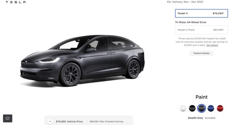 Tesla lance Stealth Grey pour le modèle S/X