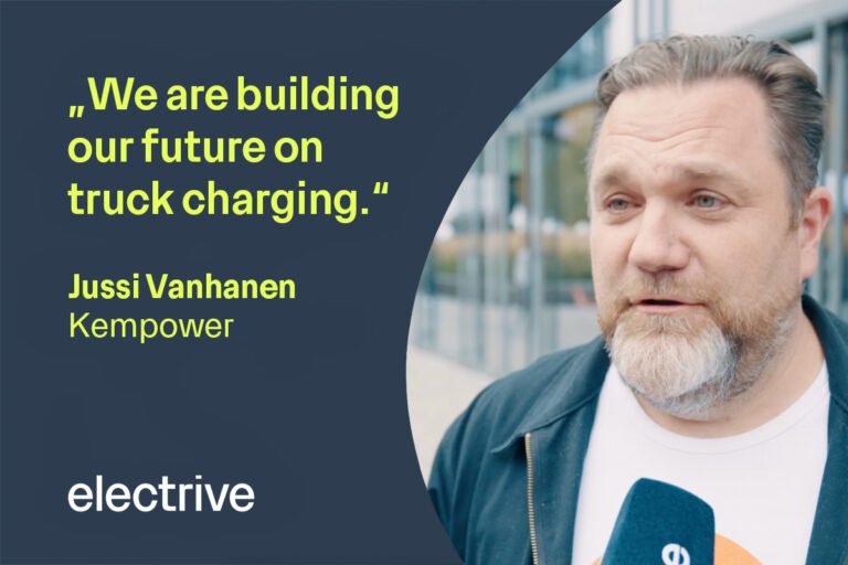 “Nous construisons notre avenir sur la recharge des camions.”  Jussi Vanhanen – Directeur marketing, Kempower