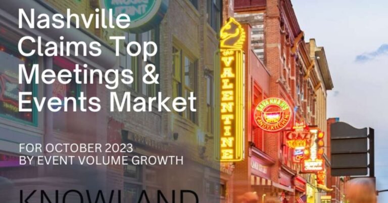 Nashville atteint une croissance de 31,5 % des réunions et des événements en octobre, selon Knowland