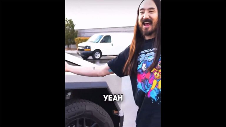 DJ Steve Aoki est super excité de recevoir son Cybertruck – EVANNEX Aftermarket Tesla Accessories