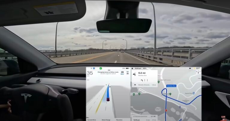 Voici une vidéo impressionnante en mode conduite autonome Tesla