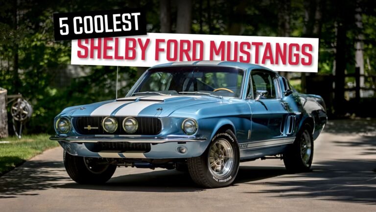 Les 5 Shelby Ford Mustang les plus cool jamais fabriquées