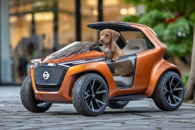 Le corps du chien obtient une voiture