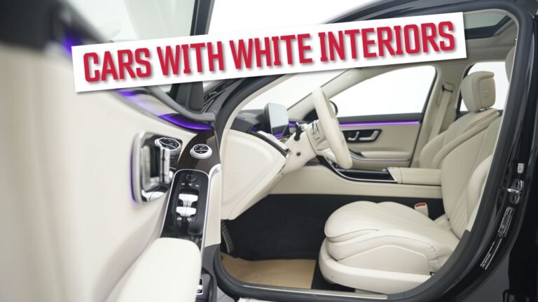10 voitures avec des intérieurs blancs qui valent le risque