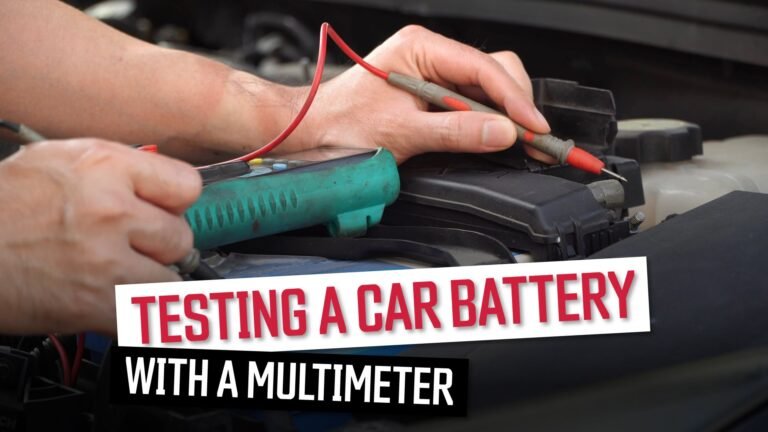 Comment tester une batterie de voiture avec un multimètre